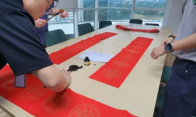 CNY calligraphy workshop at RMAICT