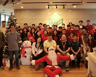 RMAICT team Christmas event group photo